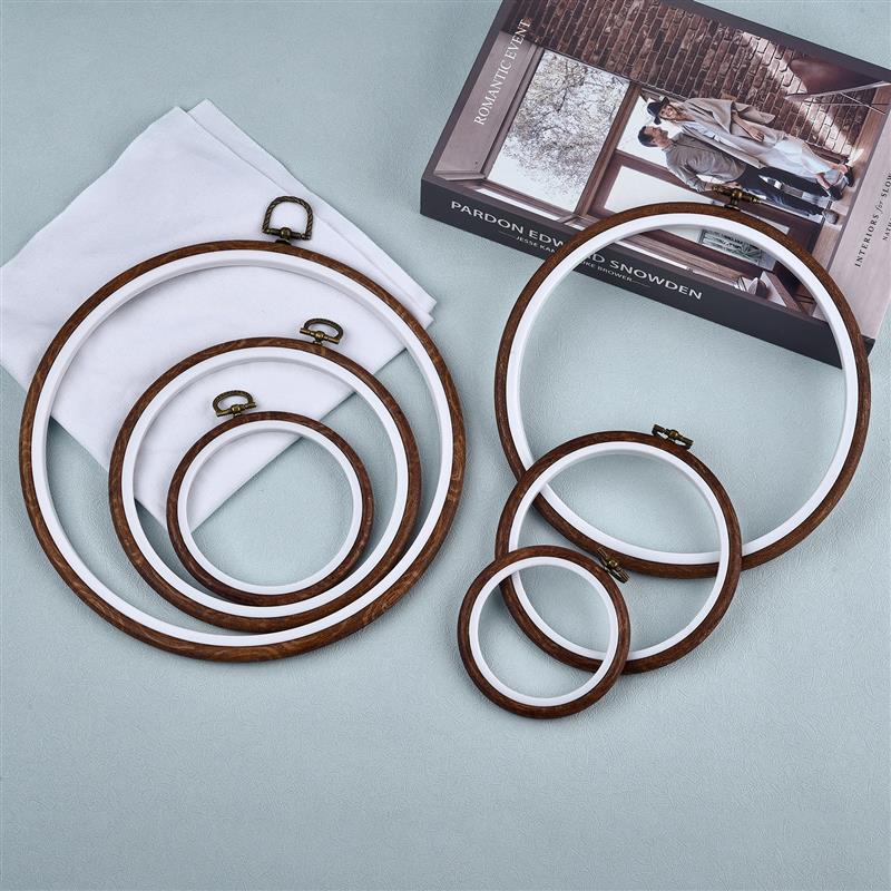 Embroidery Hoop Stand - Runde Oval Holz Farbe Stickerei Hoops