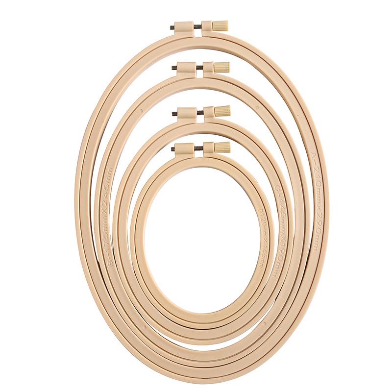 Embroidery Hoop Stand - Nachahmung Bambus Kunststoff ovale Holz farbe