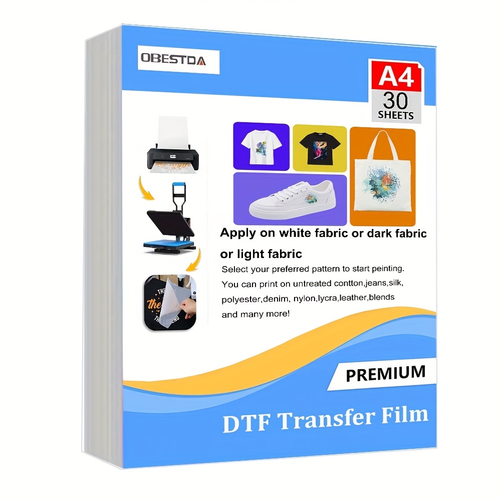 Transfer Paper Carbon - A4 30 Stück DTF-Transferfolie PET-Wärmeübertragungspapier Matte
