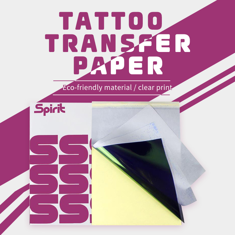 Transfer Paper Carbon - A4 Thermisches Tattoo-Schablonenpapier 4-Schichten Kohlenstoff-Transferpapier Wasserfestes