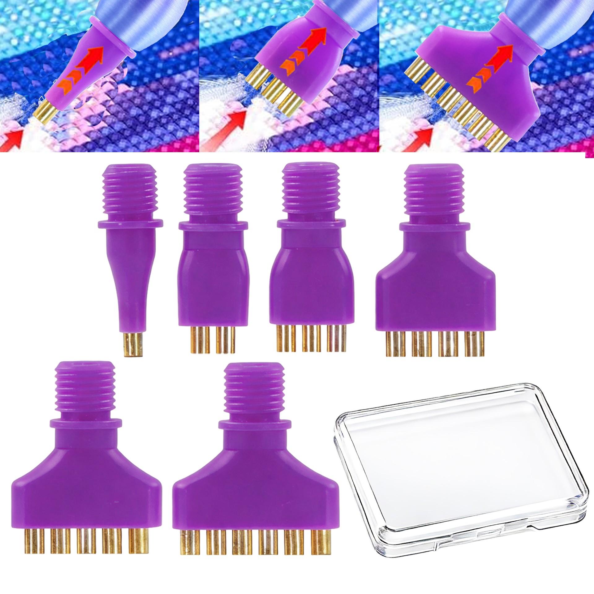 Embroidery Needle Pen - 1/2/3/4/5/6 Diamantmalerei-Vakuumstift-Spitzen-Set, Vakuum-Diamantmalerei-Stift-Ersatzkit: Enthält 6 Ersatzstiftspitzen