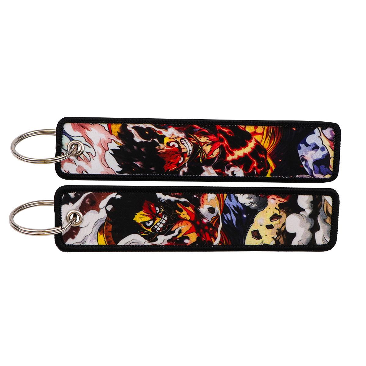 Embroidery Gift Ideas - Anime Piraten-Stickerei Schlüsselanhänger Manga Schlüsselanhänger Coole