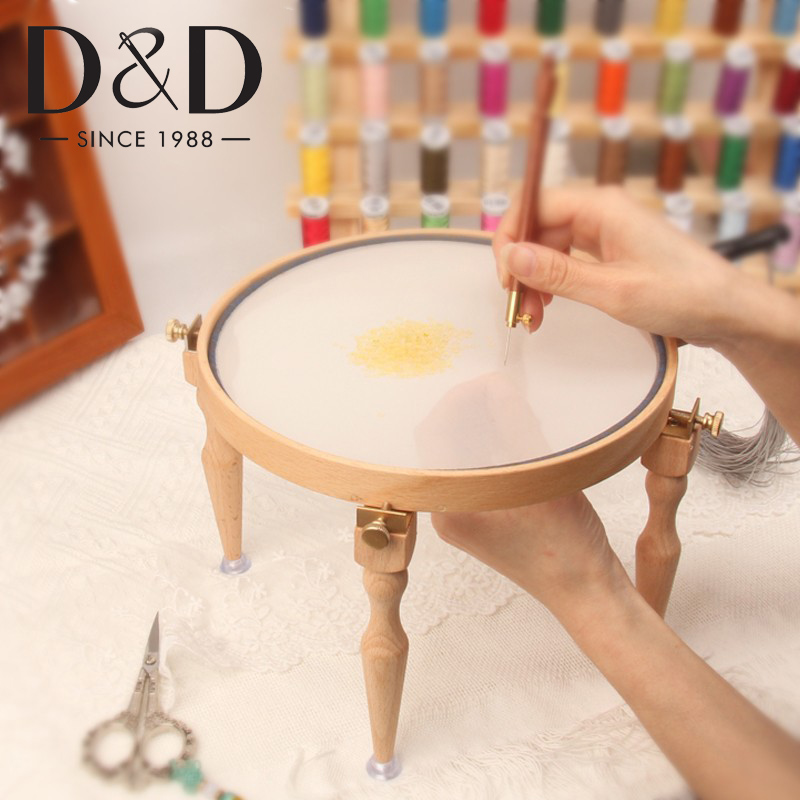Embroidery Hoop Stand - 3/4Pcs Einstellbar Tragbare Holz Stickerei Hoop