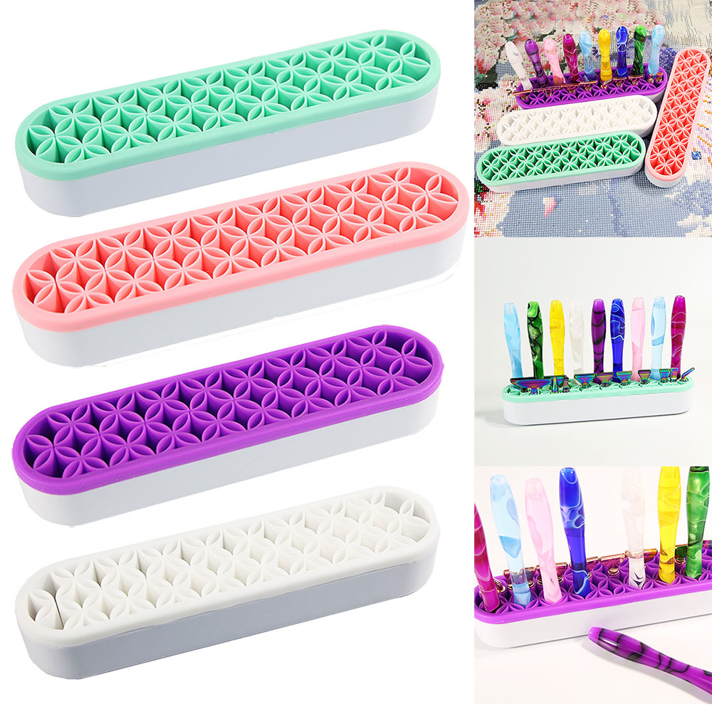 Embroidery Needle Pen - Mehrzweck Desktop Organizer Silikon Kosmetische Lagerung
