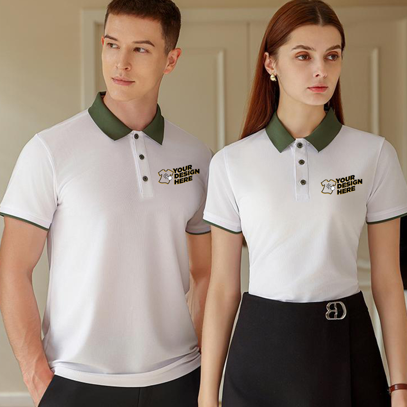 Embroidery Uniform - Farbblock-Poloshirt – kostenloser Logo-Druck, individuelle Stickerei,