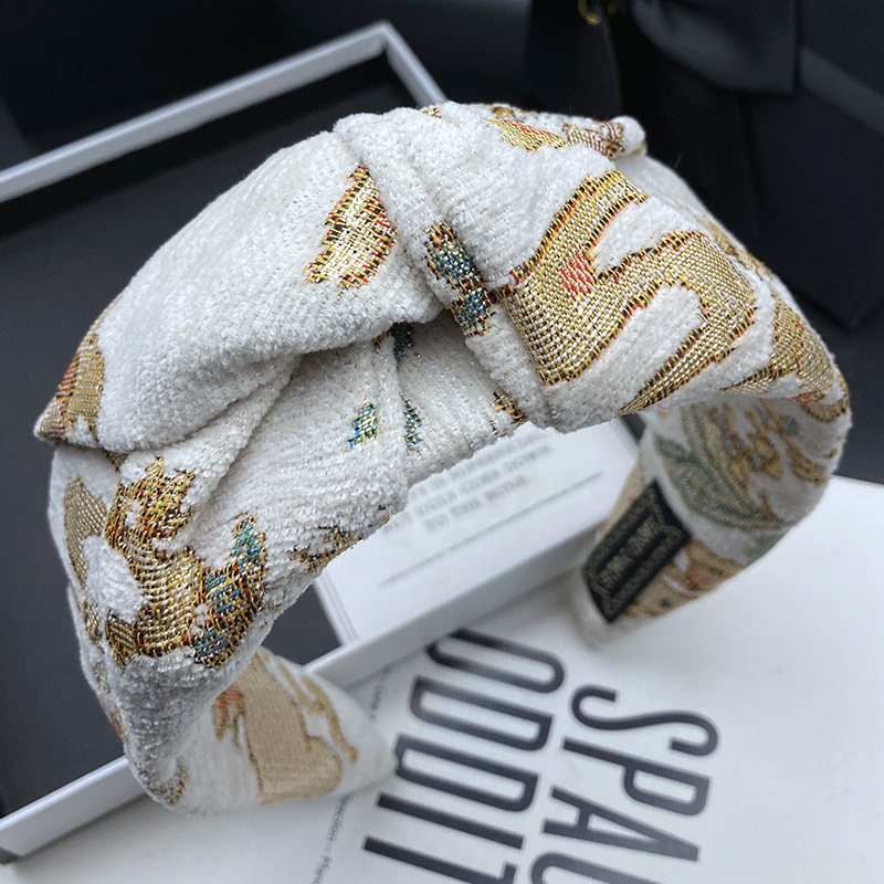 Embroidery Ring - Modische bestickte Haarspange für Damen: Luxuriöser,