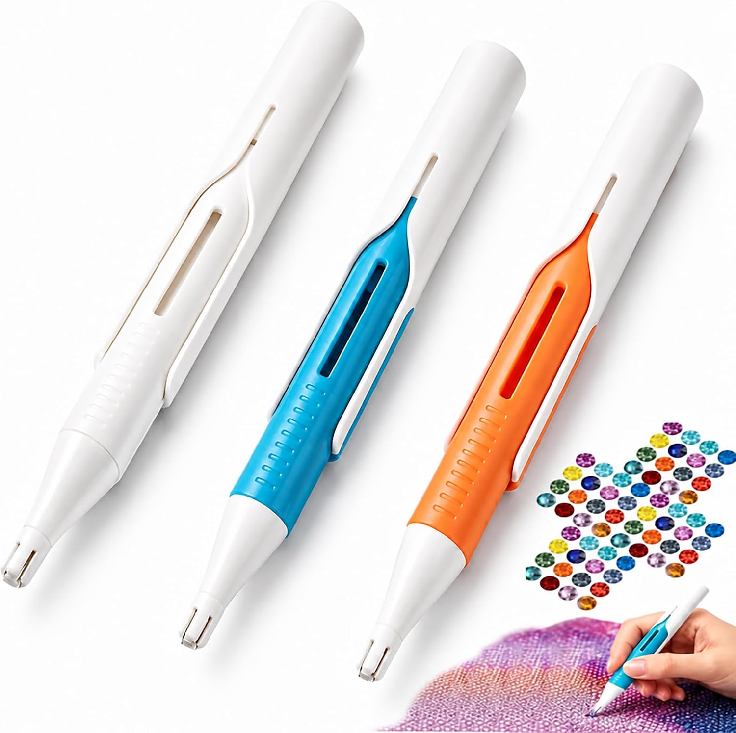 Embroidery Needle Pen - Automatischer Diamantmalerei-Perlenspender für 2,8mm Runde Perlen