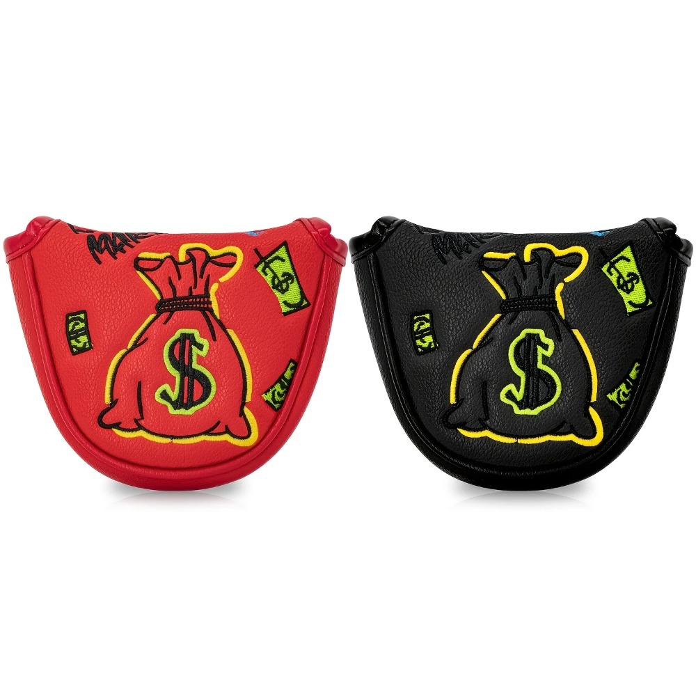 Embroidery Gift Ideas - Golf Putter Schutzhülle | Halbrunder PU-Schlägerkopfschutz,
