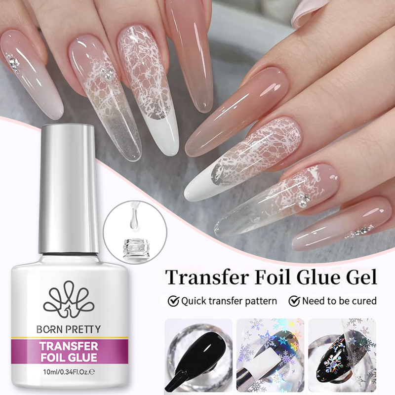 Transfer Paper Carbon - BORN PRETTY Nagelfolien-Klebegel 10ML Folien-Transfergel für