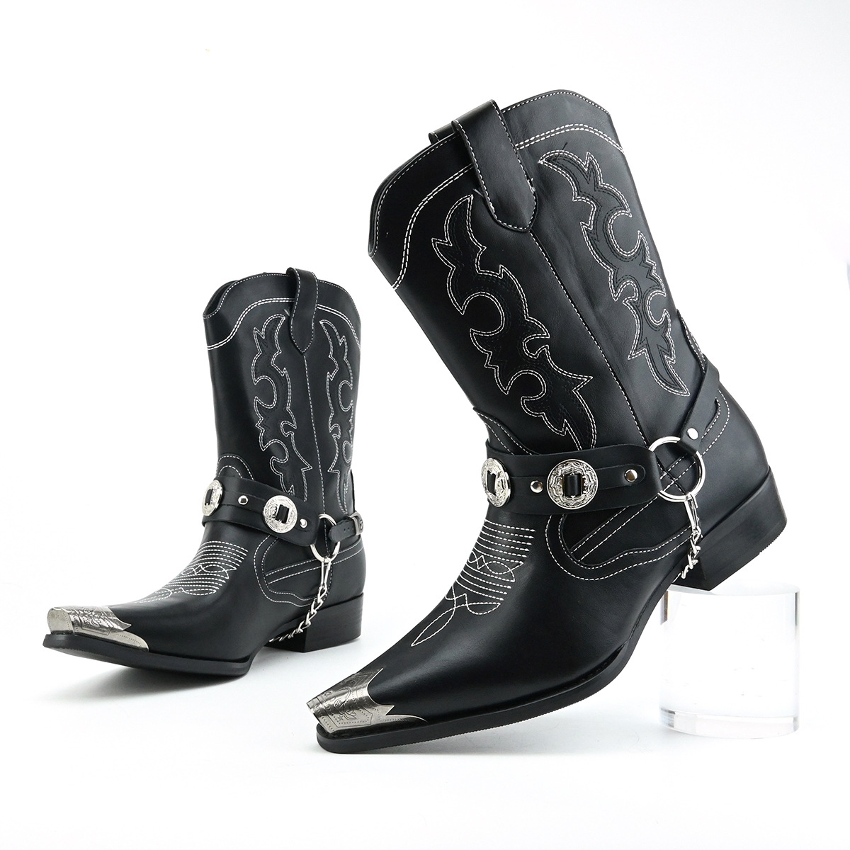 Herren Western-Lederstiefel mi – Embroidery Ring Bewertung und Preis