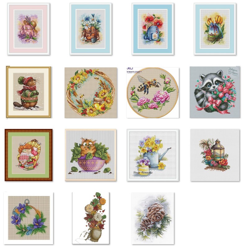 Kreuzstichset DIY Set Blume un – Embroidery Backpack Kit Bewertung und Preis