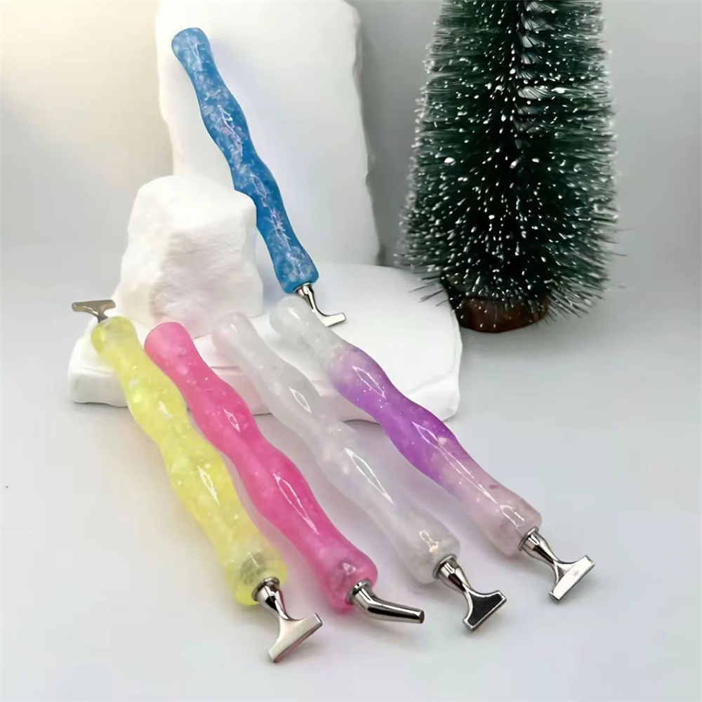 Neuer Wellenförmiger Harz-Diam – Embroidery Needle Pen Bewertung und Preis