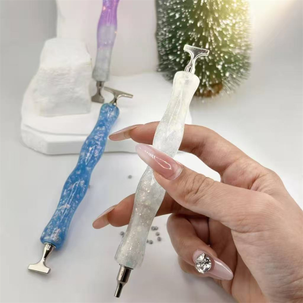 Neuer Wellenförmiger Harz-Diam – Embroidery Needle Pen Bewertung und Preis
