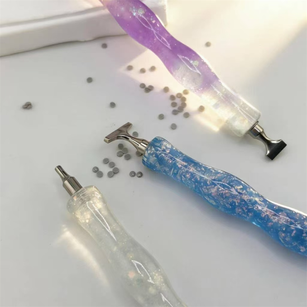 Neuer Wellenförmiger Harz-Diam – Embroidery Needle Pen Bewertung und Preis