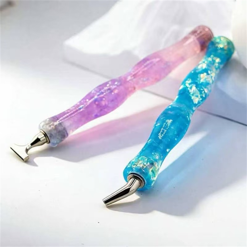 Neuer Wellenförmiger Harz-Diam – Embroidery Needle Pen Bewertung und Preis