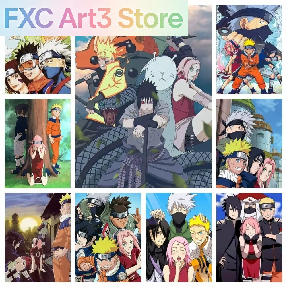 Rahmenloses 1-teiliges Naruto  – Embroidery Canvas Bewertung und Preis