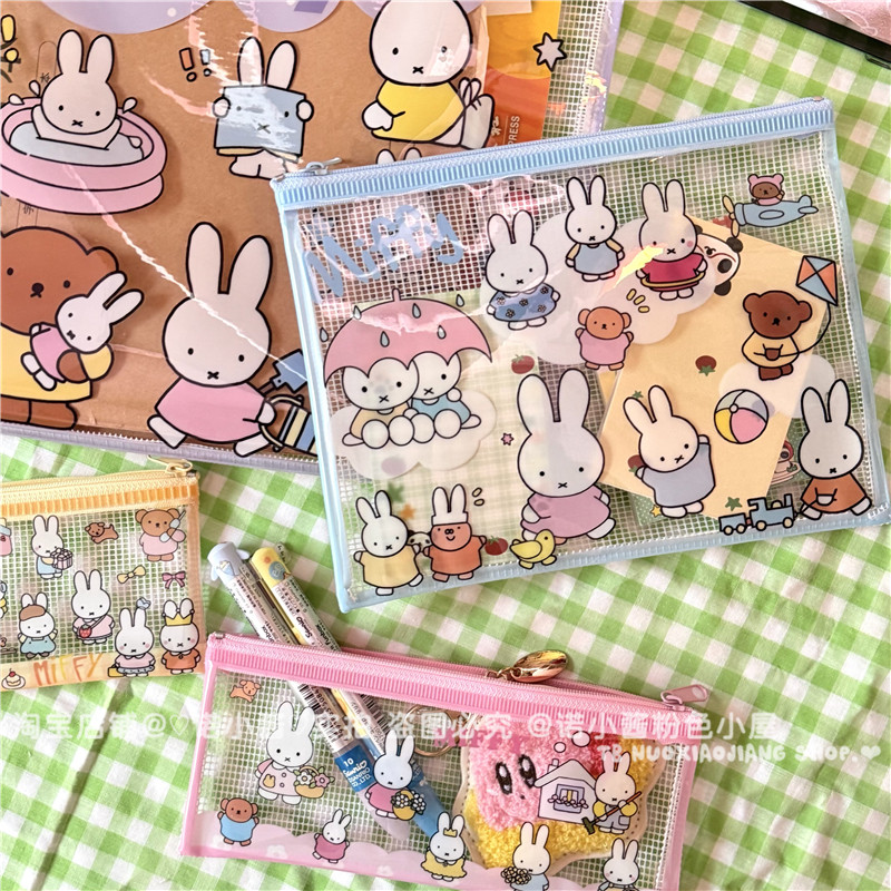 Kawaii Miffy Niedliche Gittert – Embroidery Wallet Bewertung und Preis