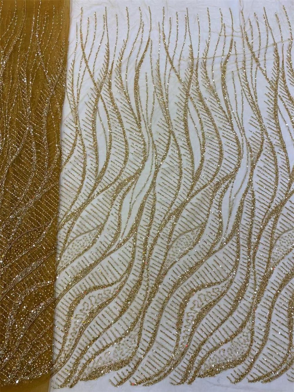 Afrikanische Pailletten Perlen – Embroidery Underlay Bewertung und Preis
