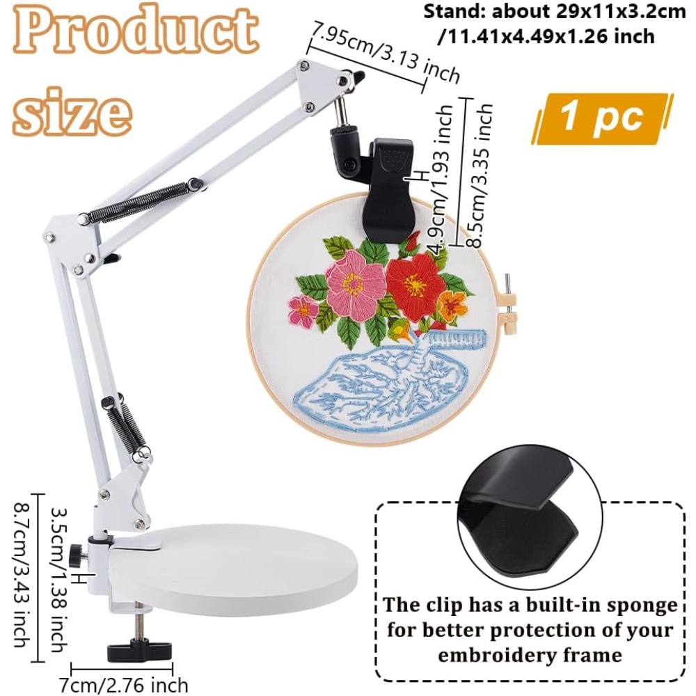 Weiß Stickerei Tischständer Ki – Embroidery Hoop Stand Bewertung und Preis