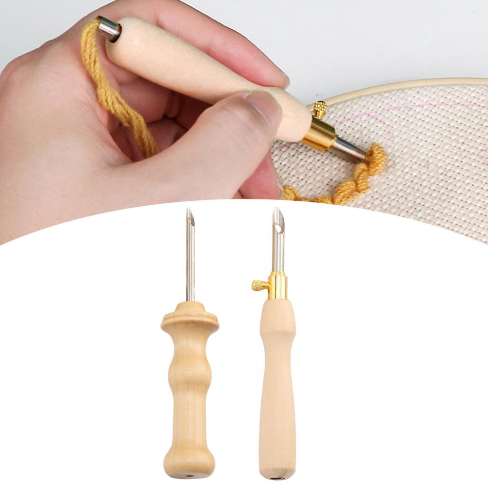 Sticknadel mit Holzgriff, Stri – Embroidery Needle Pen Bewertung und Preis