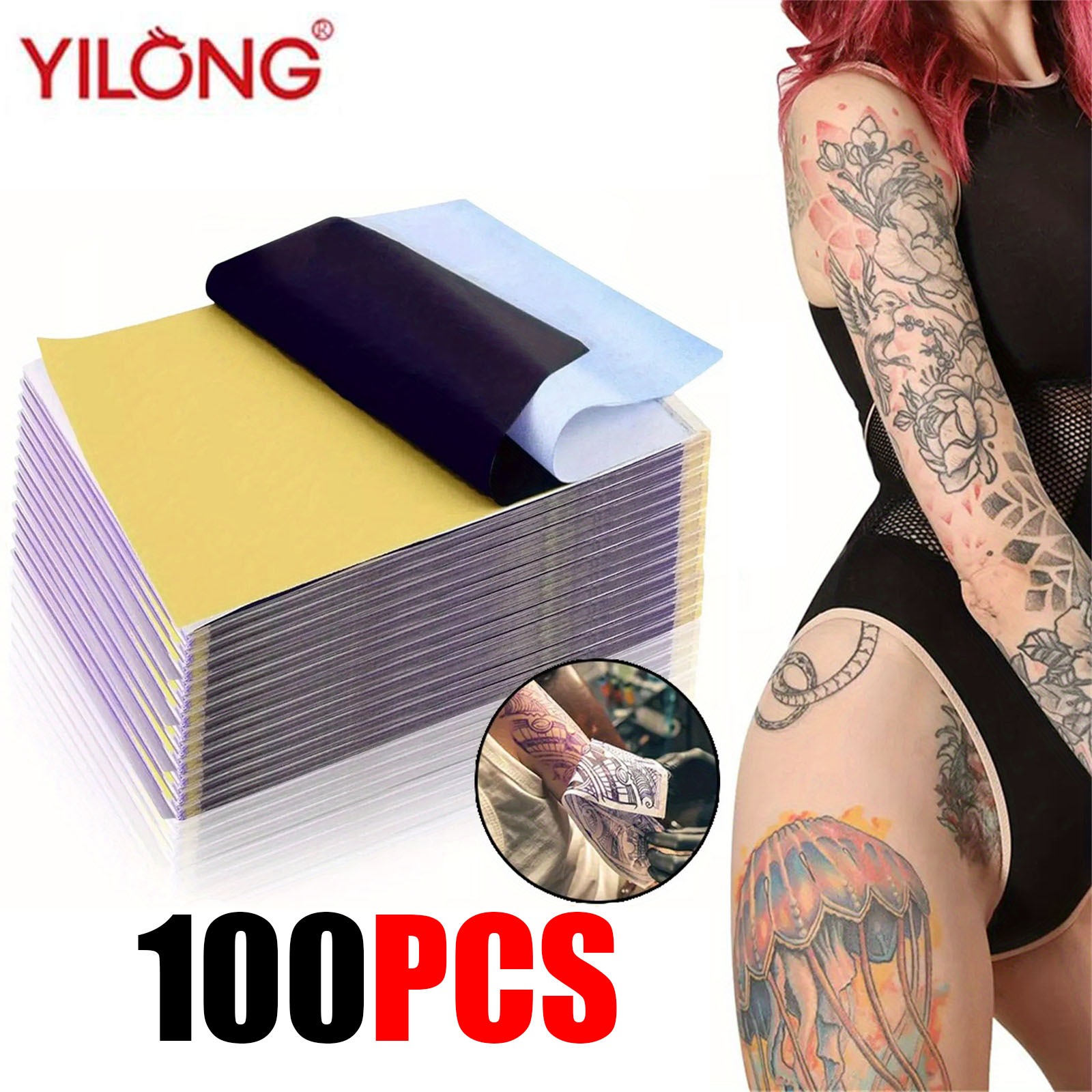 100PCS Professionelle Tattoo T – Transfer Paper Carbon Bewertung und Preis