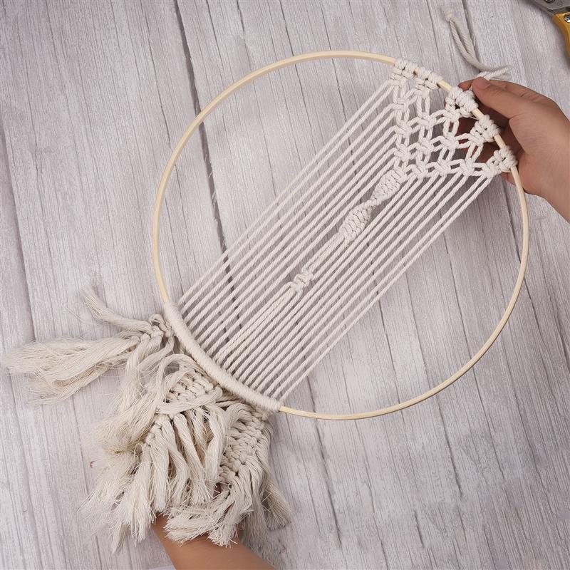 1/5Pcs 8-33cm Holz DIY Handgem – Embroidery Ring Bewertung und Preis